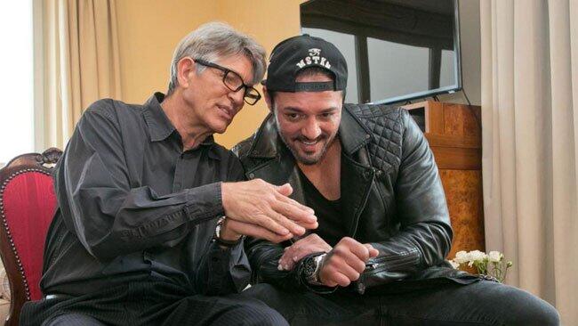 Bobby Emprechtinger (rechts) und Eric Roberts (links) drehten Euro Club an verschiedneen Locations in Salzburg.