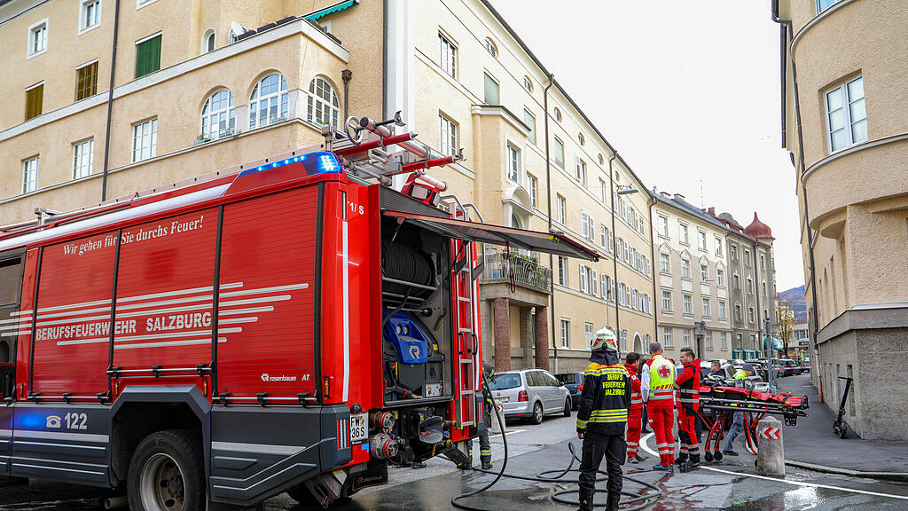 Zimmerbrand in Salzburger Plainstraße