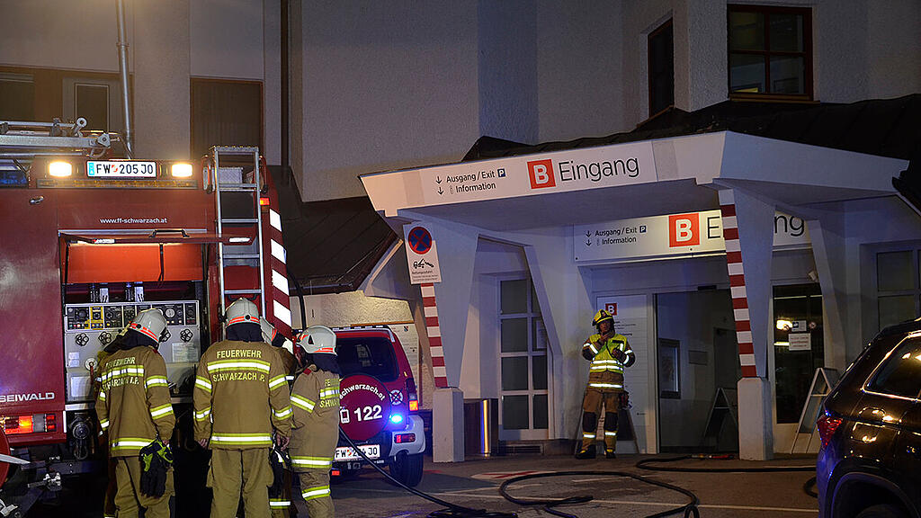 Feuerwehreinsatz Krankenhaus Schwarzach