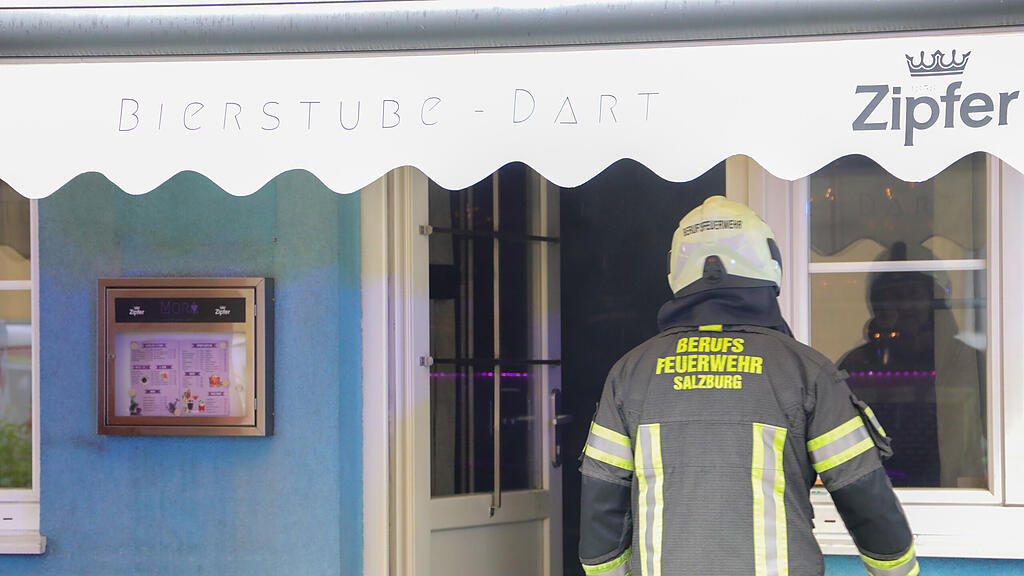 Brand in Lokal in der Stadt Salzburg
