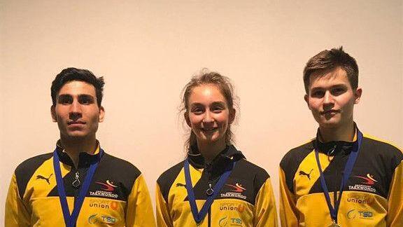 3 Goldene im Taekwondo