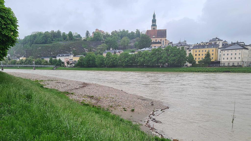 Salzach: Sandb\u00e4nke