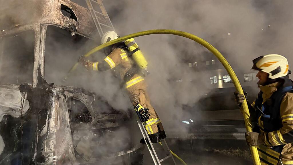 Lkw-Brand am Walserberg