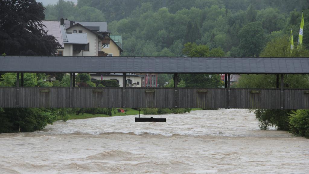 Hochwasser im Raum Berchtesgaden