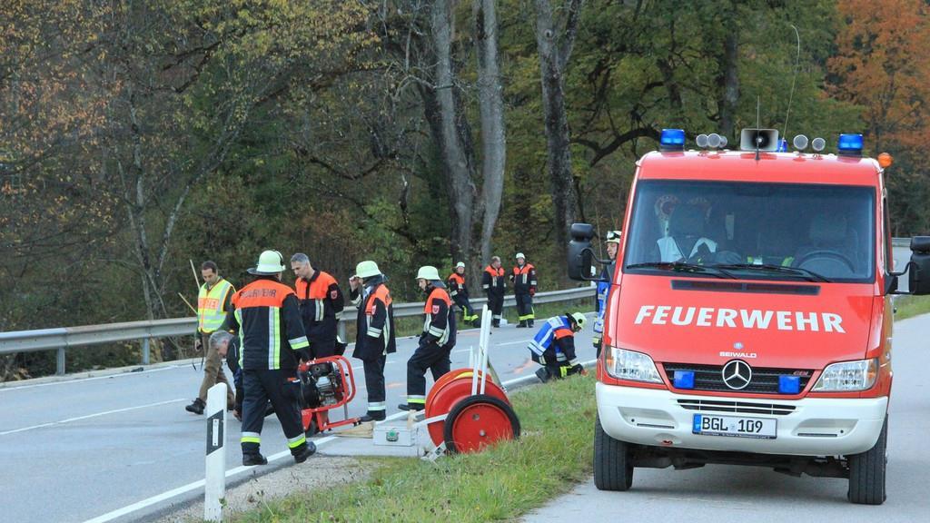 Bilder vom Unfallort auf der B20