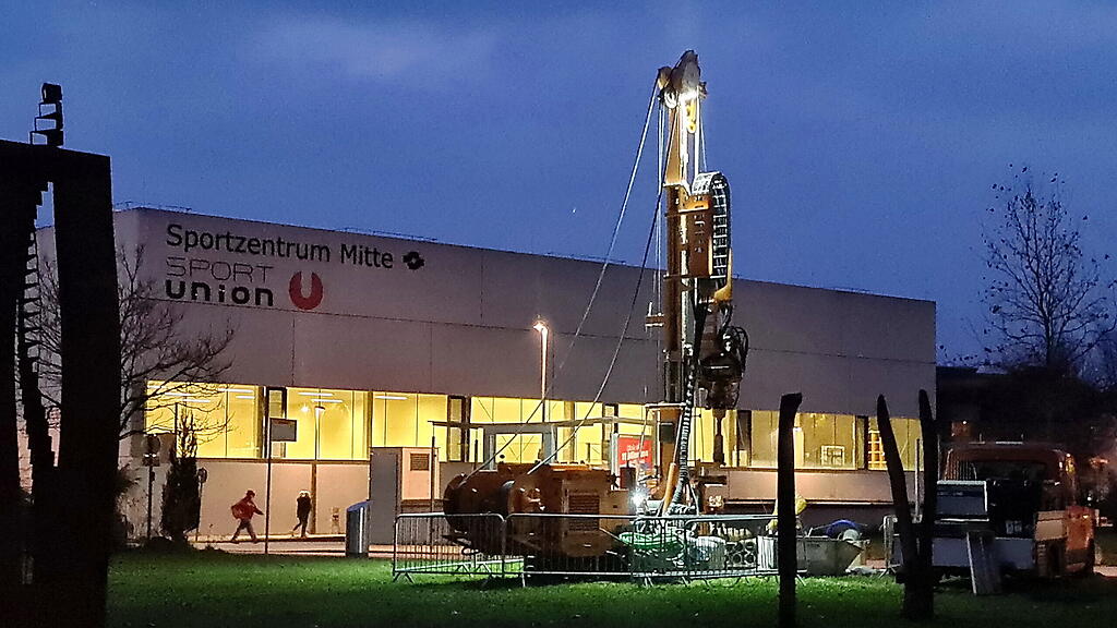Bohrungen für S-Link in Nonntal