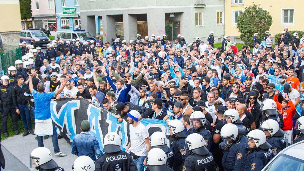 Fanmarsch Marseille vs. RB Salzburg