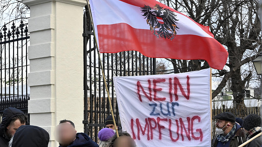 Demo gegen Impfpflicht in Wien