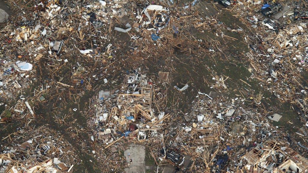 Tornado in Oklahoma: Luftaufnahmen der Zerstörung