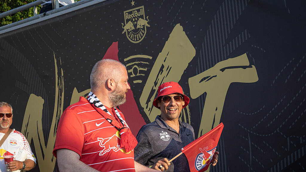 Die gro\u00dfe Meisterparty des FC RedBull Salzburg