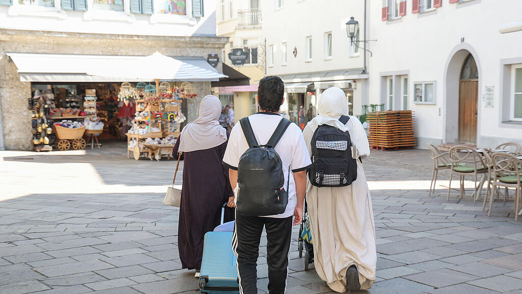 Arabische Urlauber in Zell am See