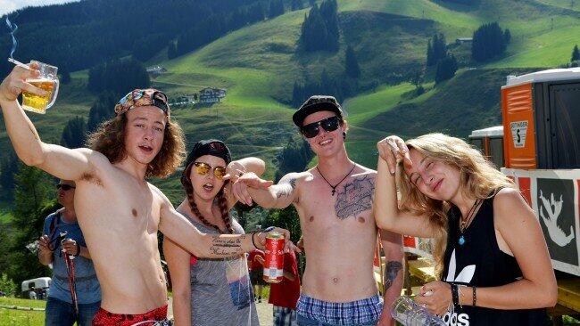 In Saalbach-Hinterglemm wurde das ganze Wochenende gefeiert.