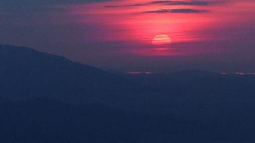 Sonnenuntergang am Gaisberg