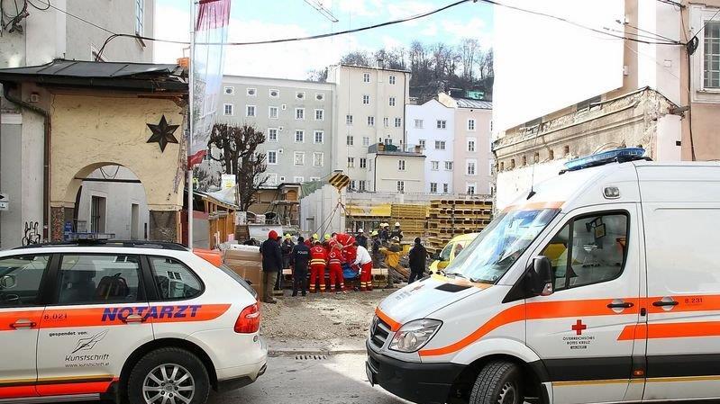 Arbeitsunfall in der Griesgasse