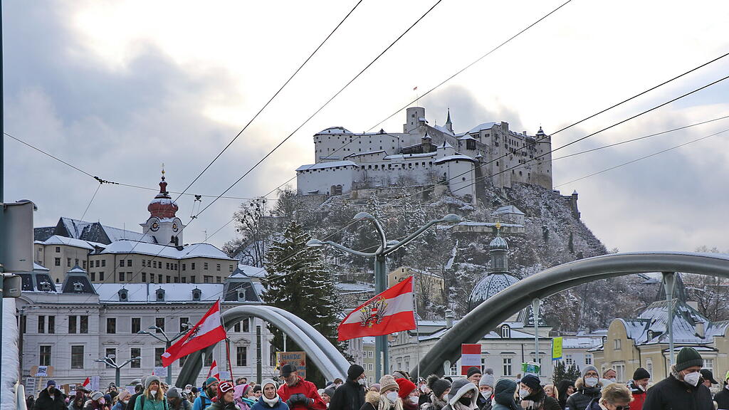 Corona-Demo in Salzburg 2