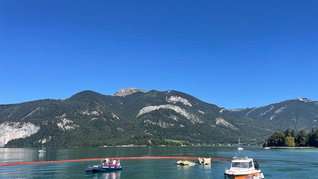 Bootsbergung am Wolfgangsee