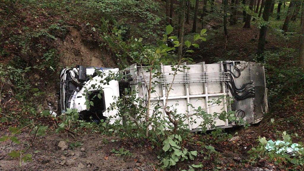 Lkw-Absturz Hallwang