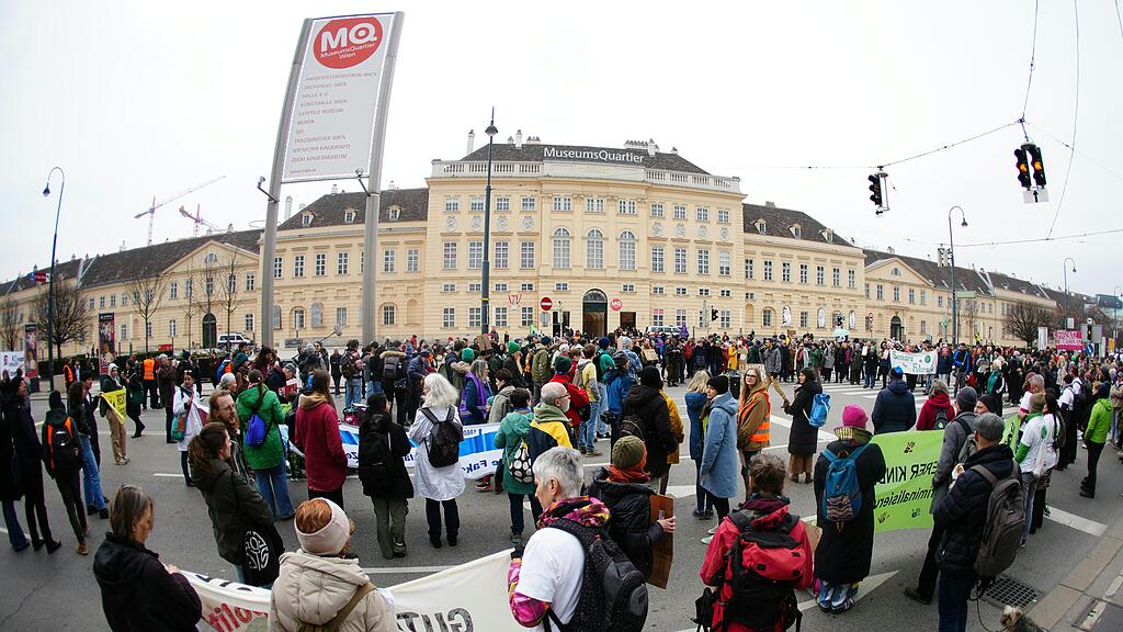 Großprotest "Letzte Generation Österreich" in Wien