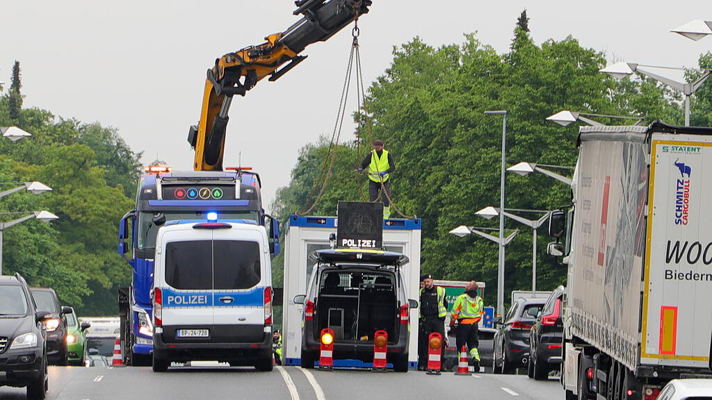 Grenzkontrollen an Grenze in Freilassing