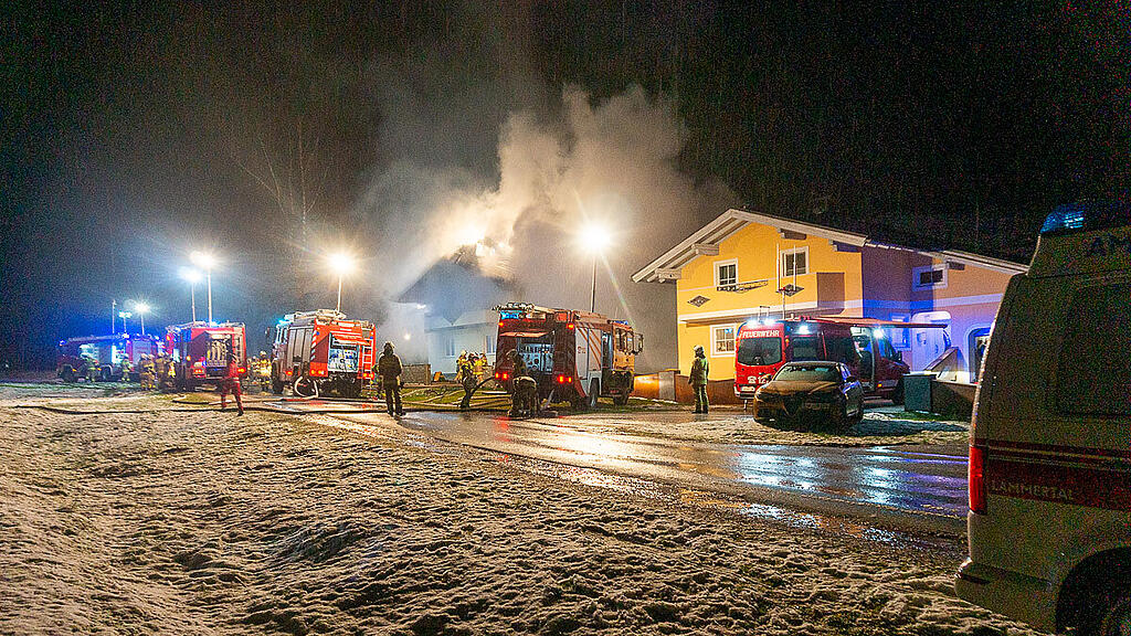 Großbrand in Annaberg-Lungötz