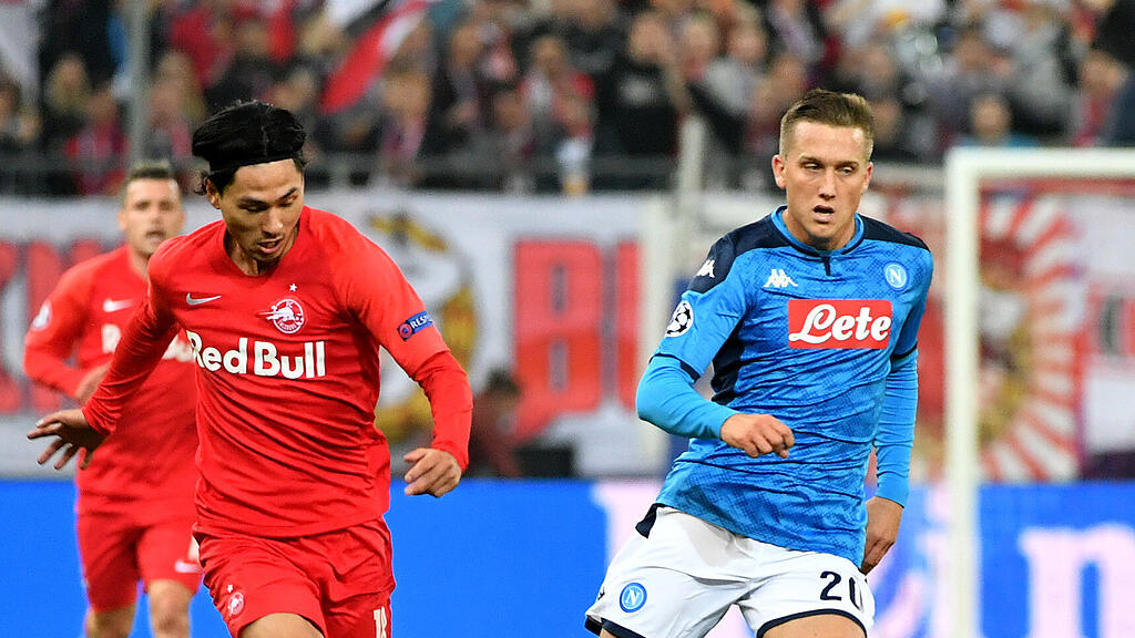 Red Bull Salzburg, SSC Napoli, Takumi MInamino, Piotr Zielinski
