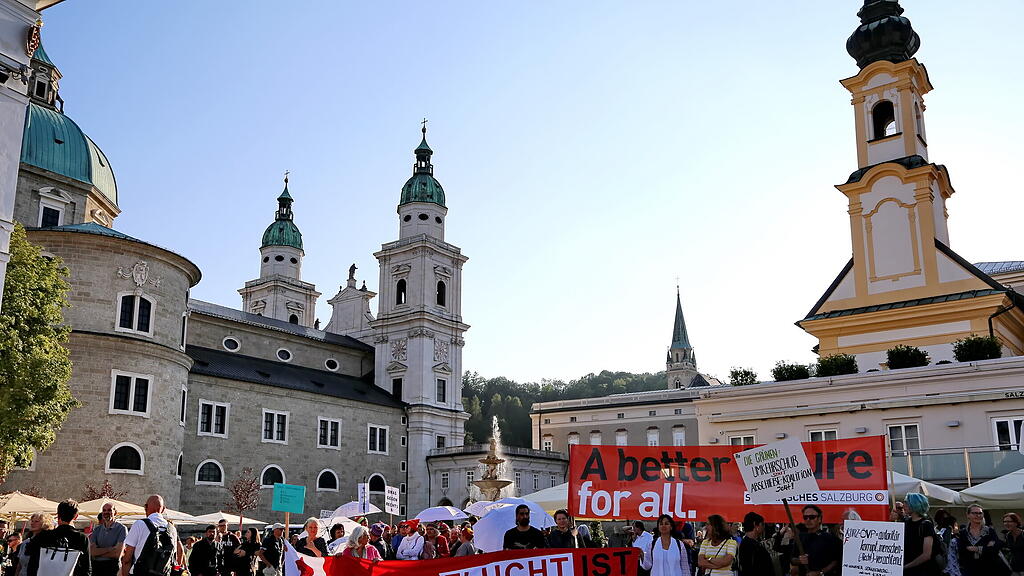 Demo in Salzburg für Afghanistan