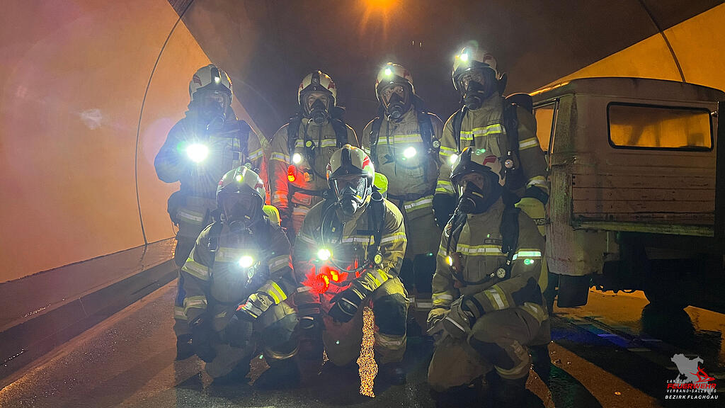 Feuerwehr-Übung Umfahrungstunnel Henndorf