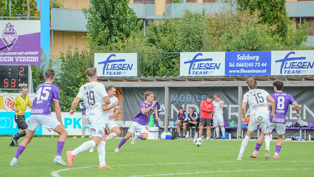 2. Liga: Austria Salzburg gegen Amstetten