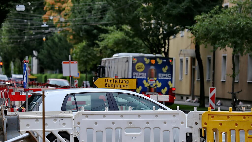 Straßensperren rund um Großbaustelle in Salzburg-Lehen