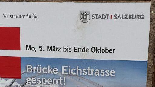 Eichstraßenbrücke: Bauarbeiten gestartet