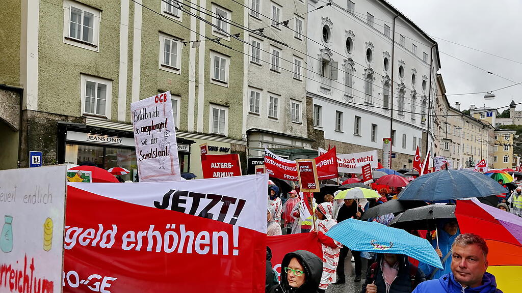 ÖGB-Anti-Teuerungs-Demo Salzburg