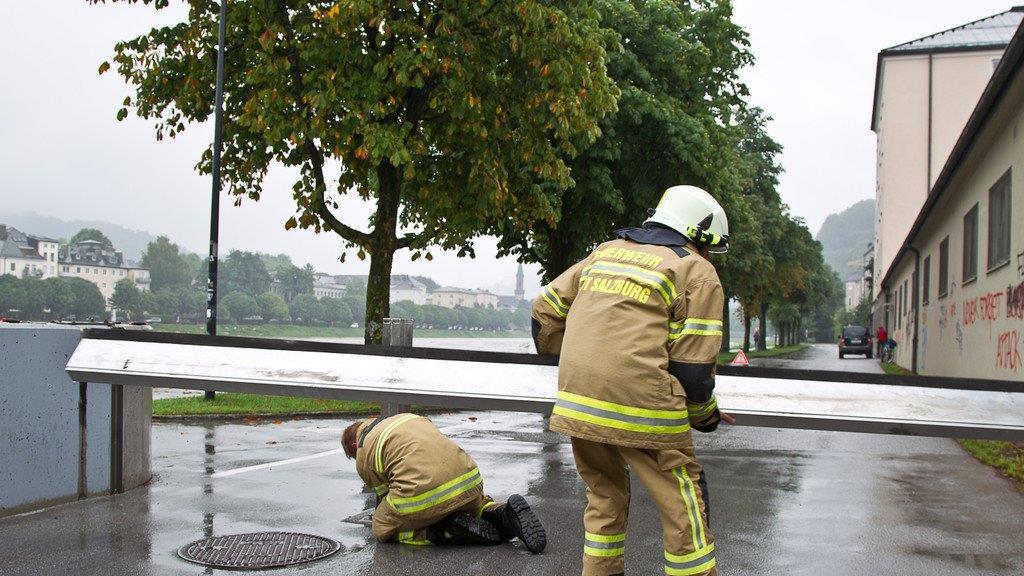 Hochwasserschutz in Salzburg/Innenstadt