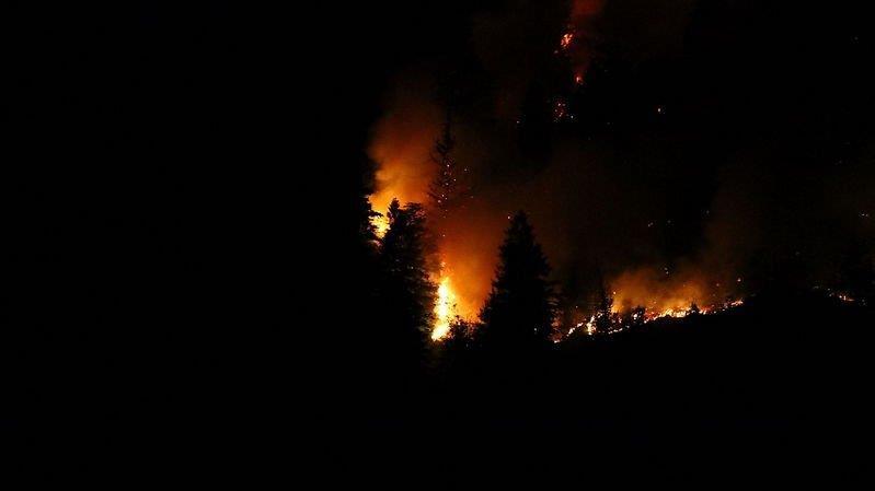 Waldbrand am Thumsee
