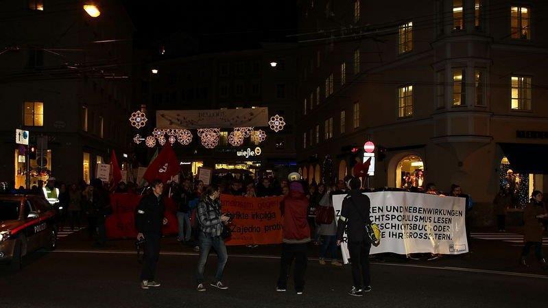 Demo gegen Strache