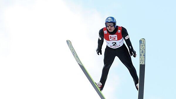 Bernhard Gruber sprang auf Platz zwei