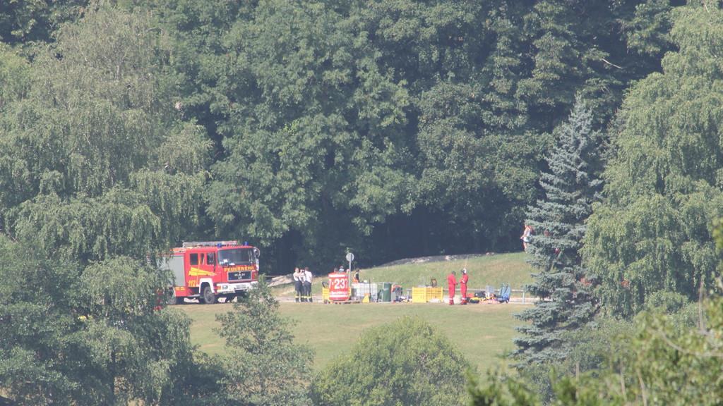 Waldbrand am Thumsee: Großeinsatz
