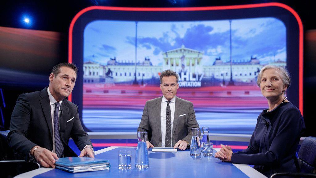 TV-Duell: Irmgard Griss - Heinz-Christian Strache
