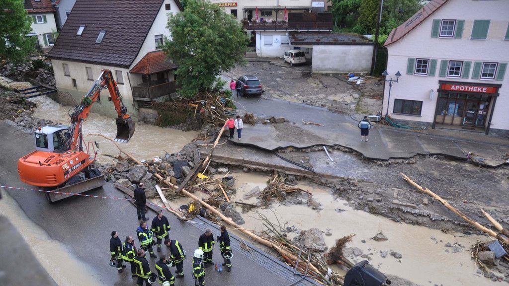 Verheerende Unwetterschäden in Deutschland