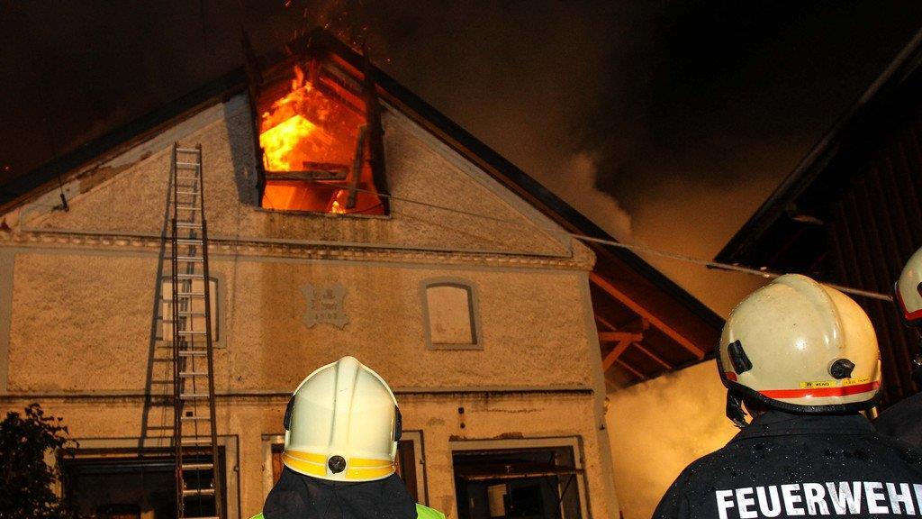 Großbrand in Weng