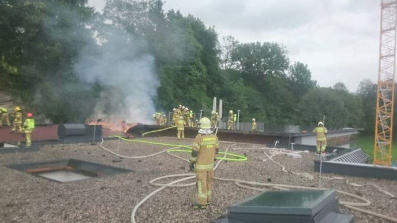 Großeinsatz bei Brand in Bad Vigaun