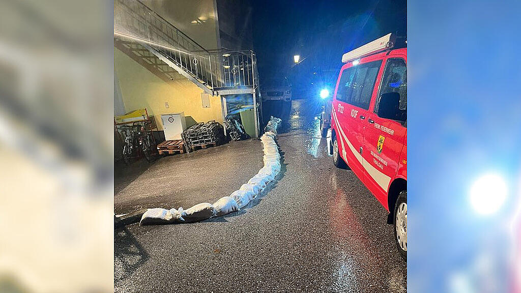 Hochwasser-Einsatz in Thalgau