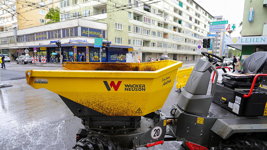 Baustelle Ignaz-Harrer-Straße