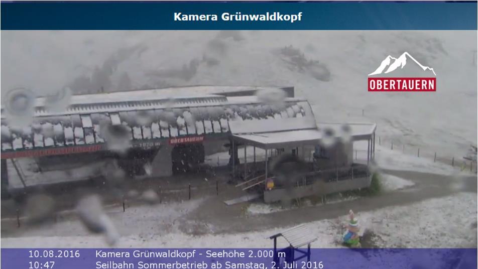 Schnee-Bilder im August