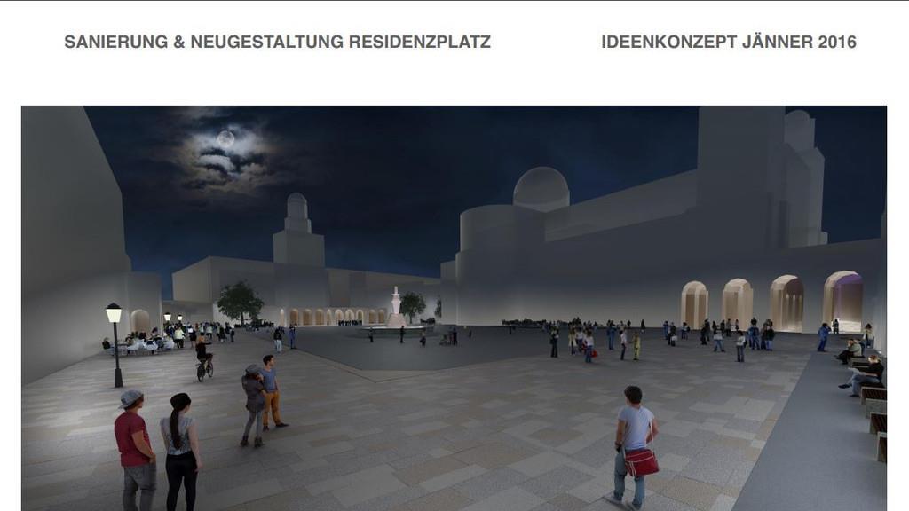 Konzept und Präsentation für den neuen Residenzplatz