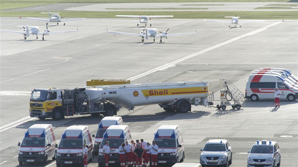 Flugzeug notgelandet