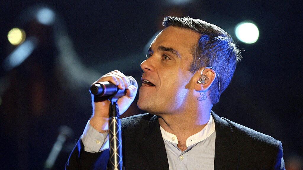 Robbie Williams bei Wetten dass..? im Jahr 2009.