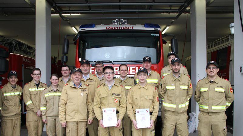Leistungsabzeichen der Feuerwehrjugend Oberndorf