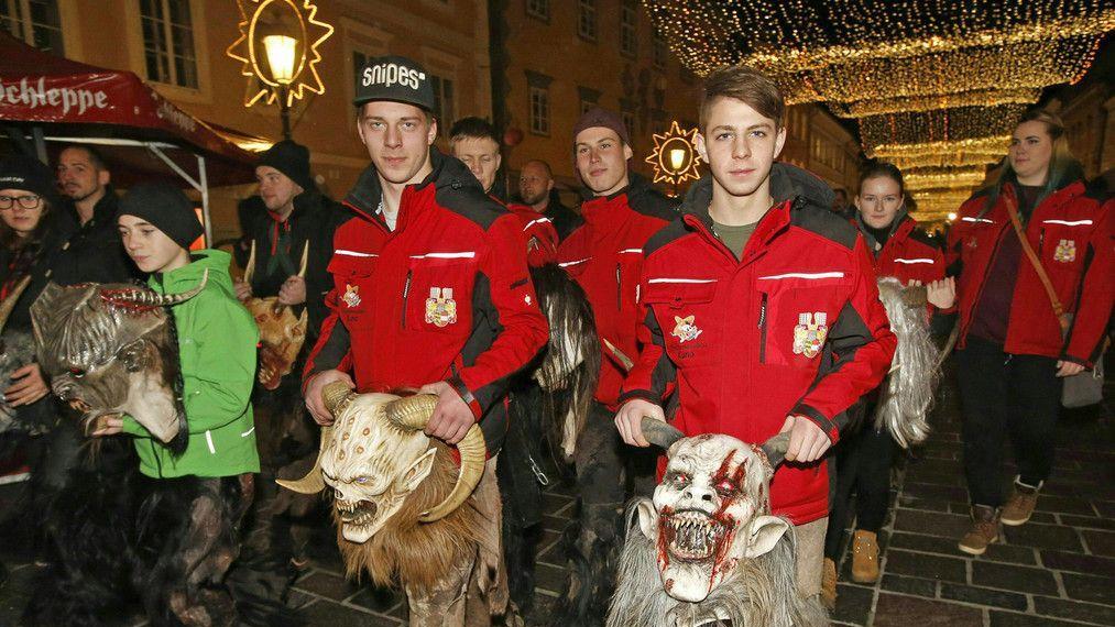 Krampus-Protestmarsch in Klagenfurt