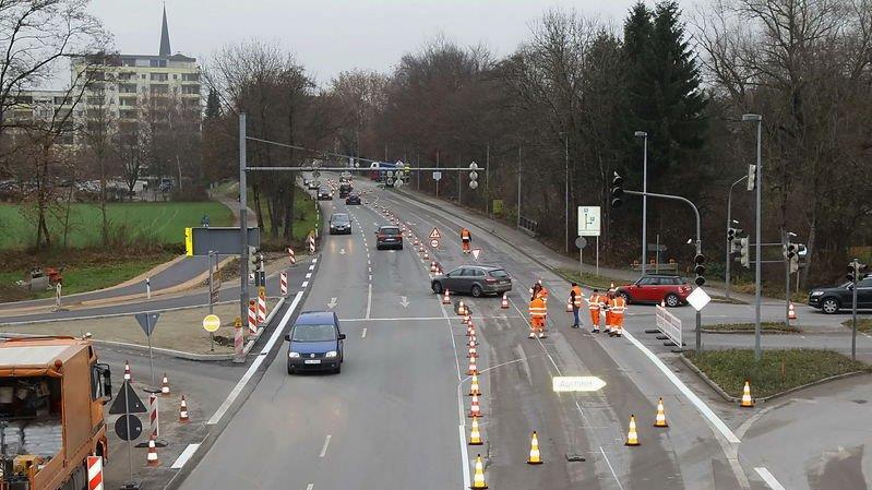 Arbeiten auf der B20