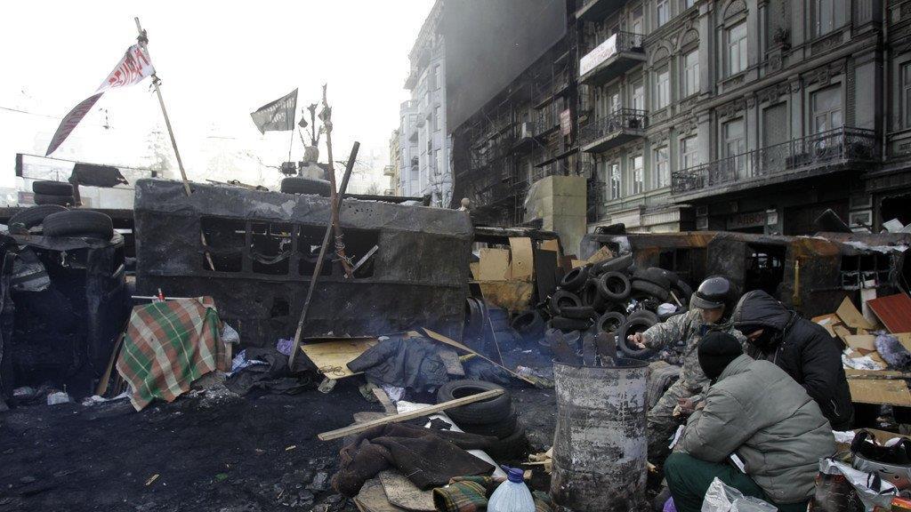 Machtkampf in der Ukraine: Proteste in Kiew